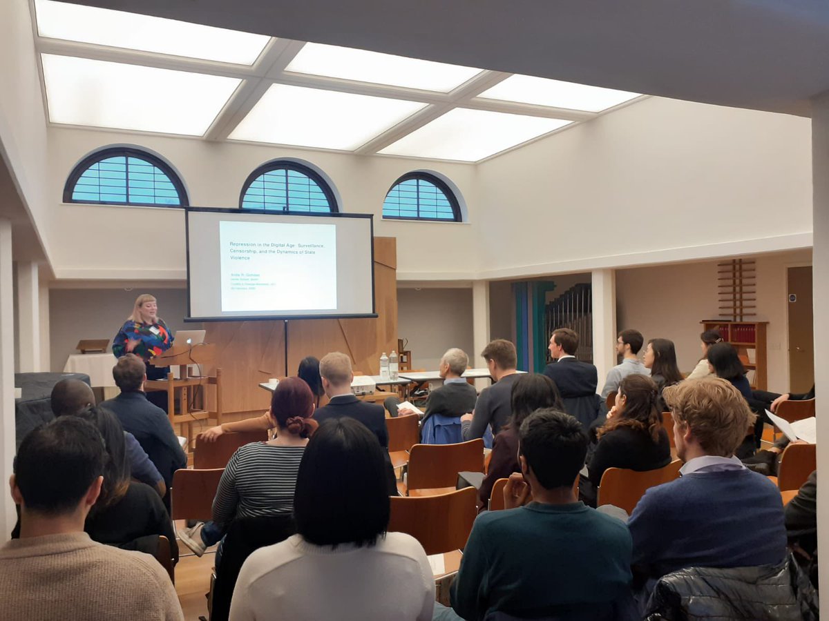 Great start to the <a href="/uclconflict/">UCL Conflict & Change</a> PhD workshop this year. Thank you so much <a href="/ARGohdes/">Anita Gohdes</a> for kickstarting the discussion by talking about your fascinating book project. We are excited about 7 different panels today and tomorrow!