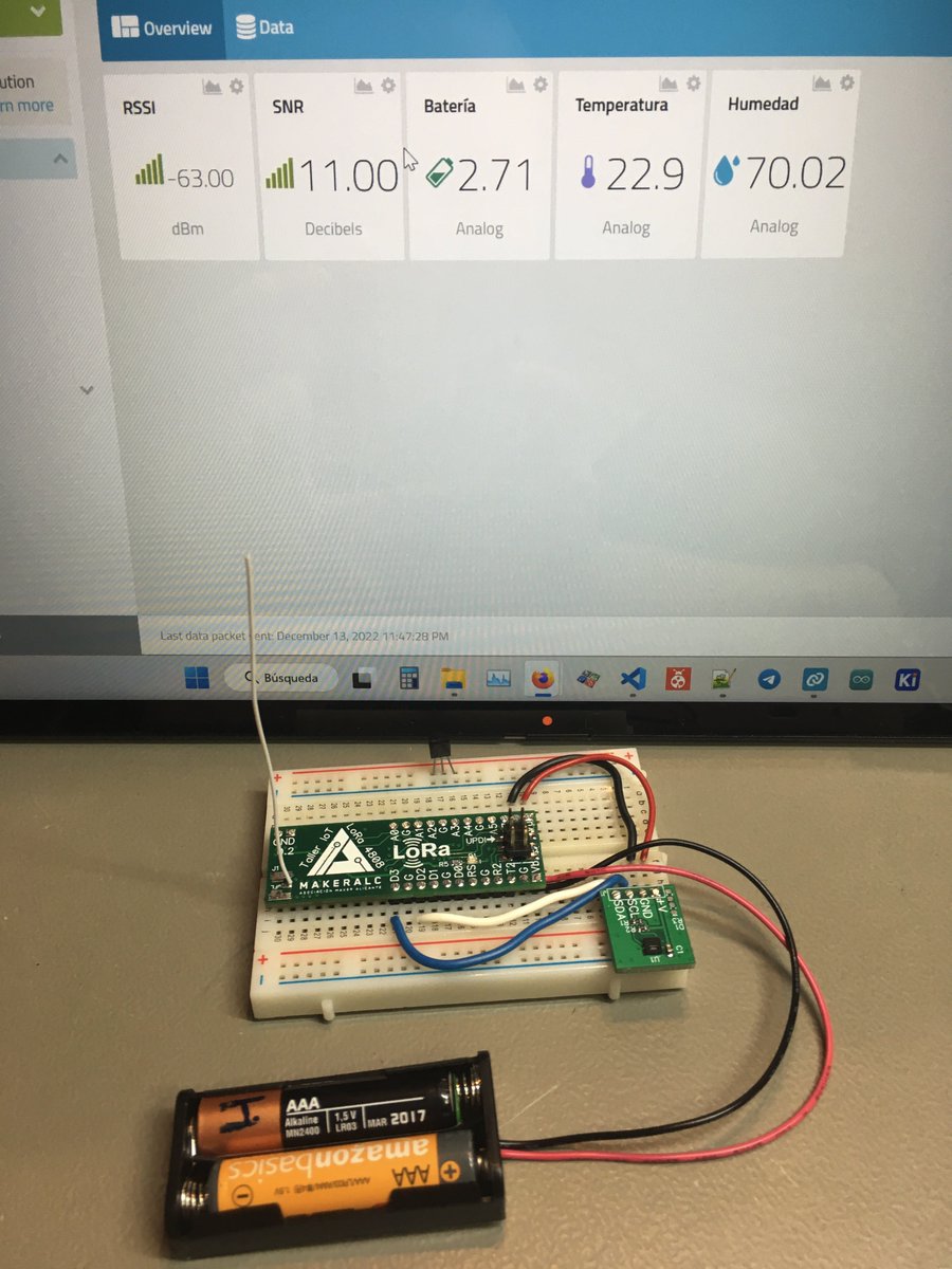 Cómo hacer un dispositivo para conectarse a redes LoRaWAN compatible con Arduino.

ATmega4808 + RFM95 + Arduino. 

Hardware: jmnelectronics.com/archives/12259

Entorno de Arduino: jmnelectronics.com/archives/12510

Conexión a @Helium y estimación de batería: jmnelectronics.com/archives/12686

<a href="/MicrochipMakes/">Microchip Makes</a>