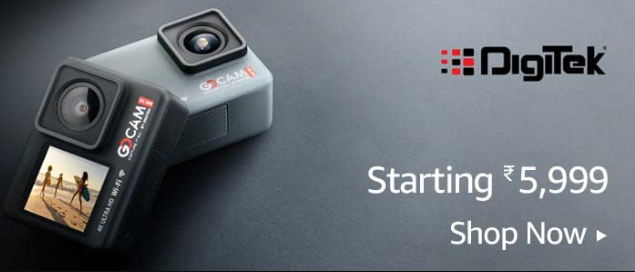 Smartprix's tweet image. Digitek GoCAM Sports Action Camera
smpx.to/OXybWX
Starts from ₹5,999
-24MP &amp;amp; 48MP Camera
-150 Degree Wide Angle
-6-Axis Gyro EIS Stabilization

#DigiTek #DigiTekGoCAM