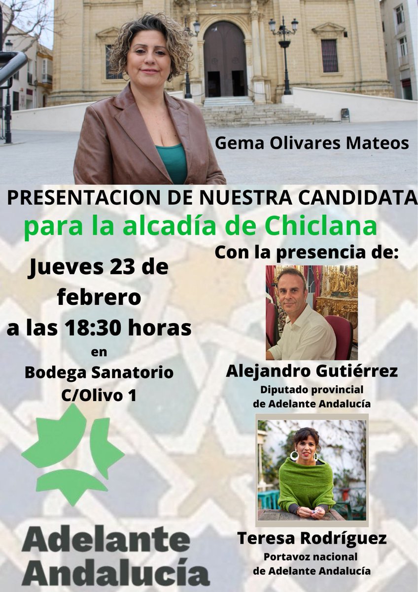 Adelante Andalucía-Chiclana de la Fra (@adelantefra) on Twitter photo 