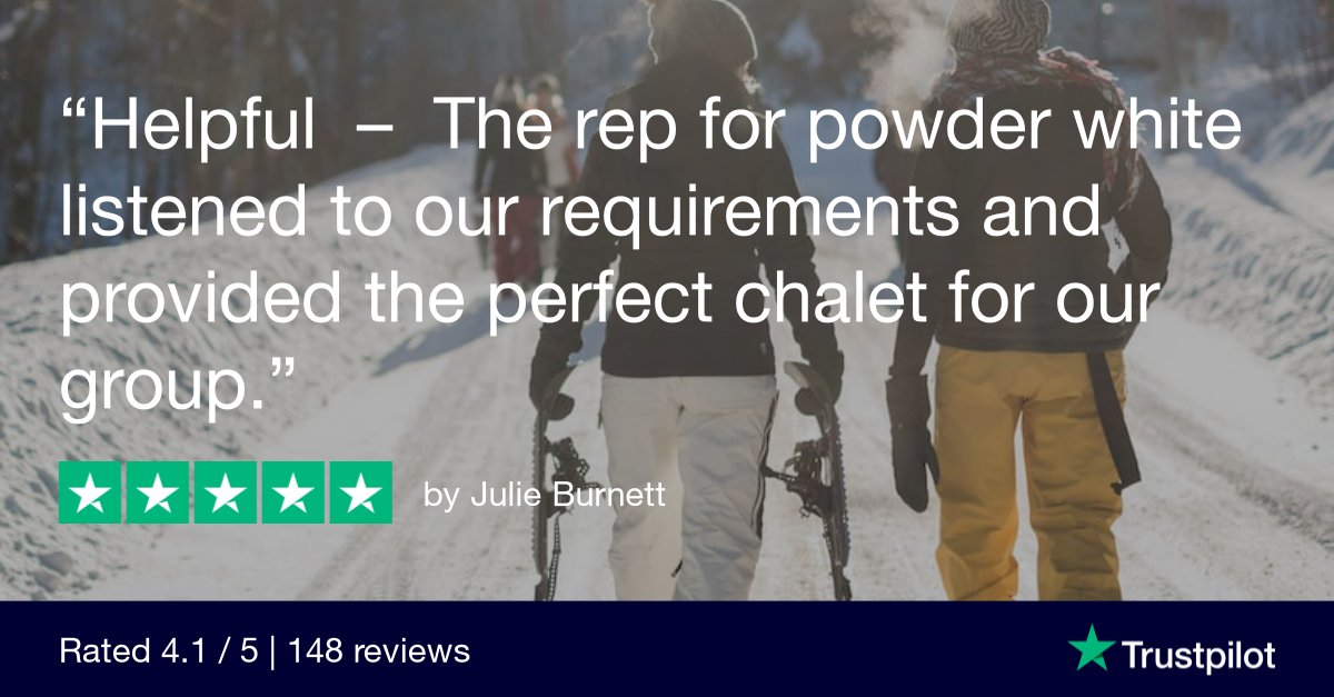 Another lovely review from a valued customer who has been very wise and booked her 2024 half-term ski holiday already. We recommend doing the same as demand for peak dates next season is already very high 😆
 #booknow #getahead #Ski2024