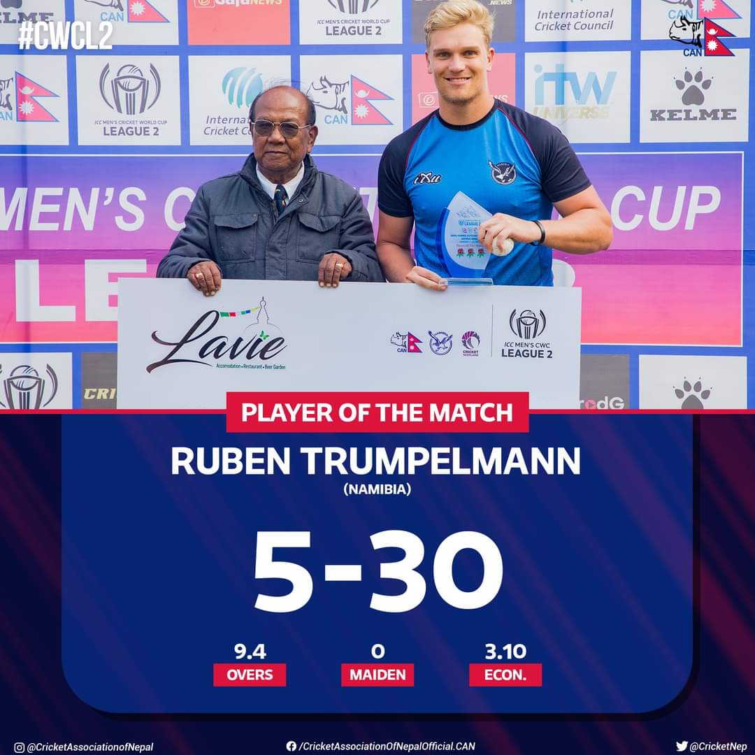 Official Cricket Namibia tweet media