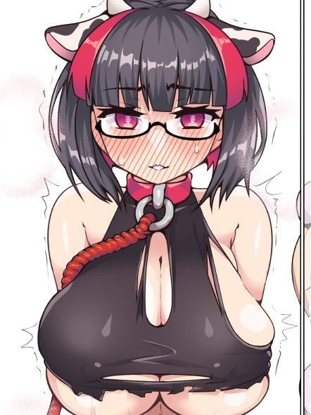 TLで長乳がどうとかみてたので自分が描いたので一番長いのどれかとみていった結果牛ネッタさんでした 