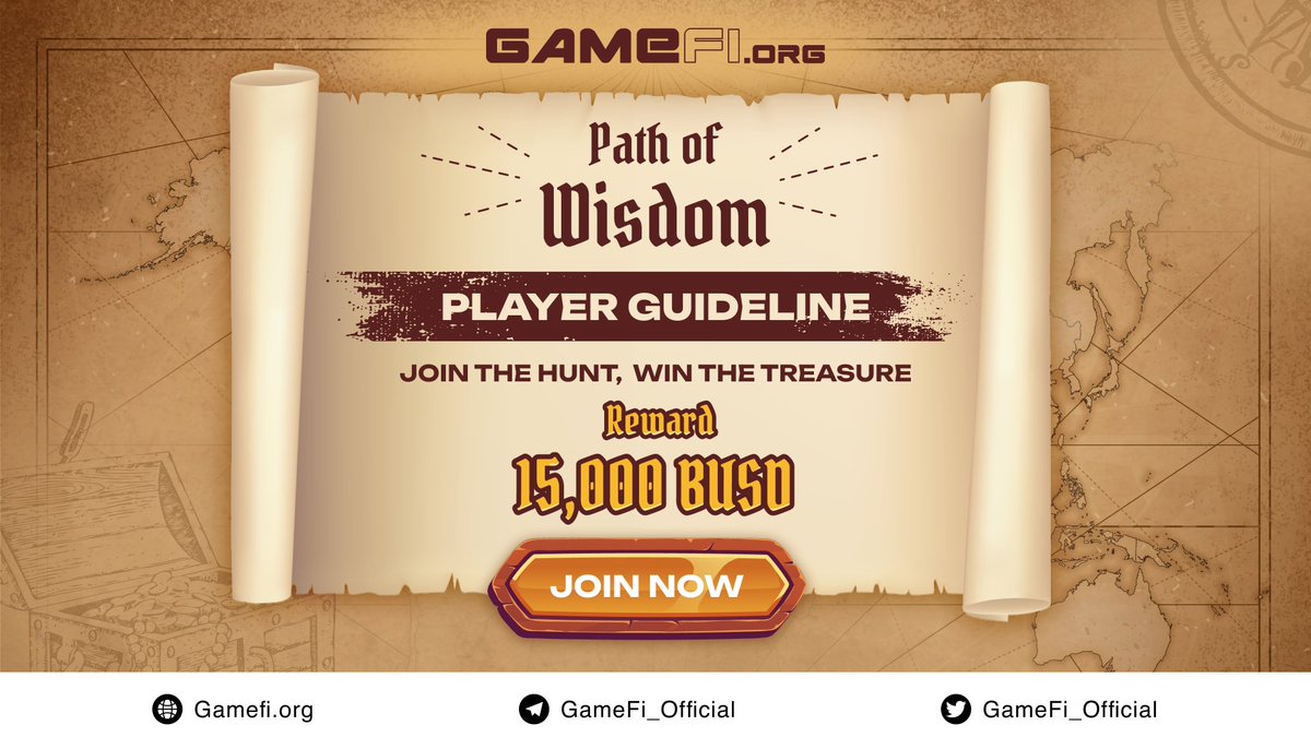 🌈🌈 PATH OF WISDOM: ON! AIR! 

👉 JOIN POW: gamefi.org/party/path-of-…

Tips: All key answers for quizzes can be found on Game Hub gamefi.org/hub!💡

More details? 👇👇👇
📜 #GameFi_POW FULL GUIDELINE

gamefi.org/insight/path-o…