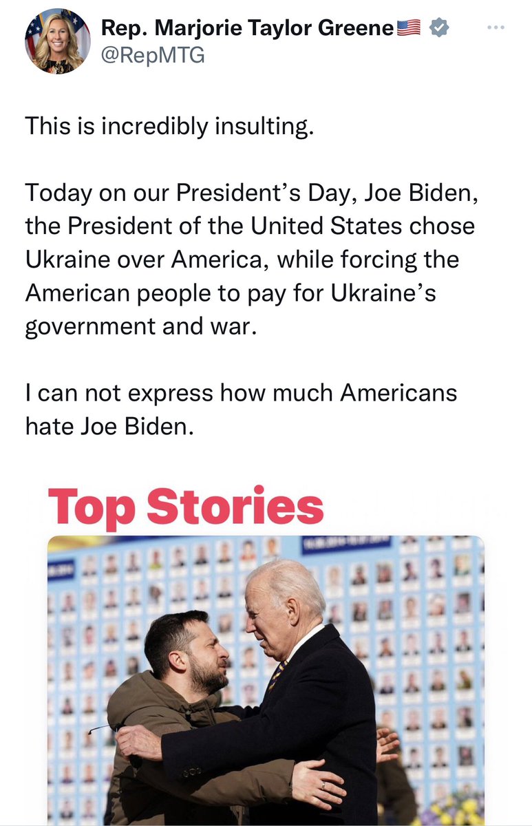 JoJoFromJerz's tweet photo. This trashy trumper sure as shit doesn’t speak for the American people. https://t.co/uU5MxFKhQh