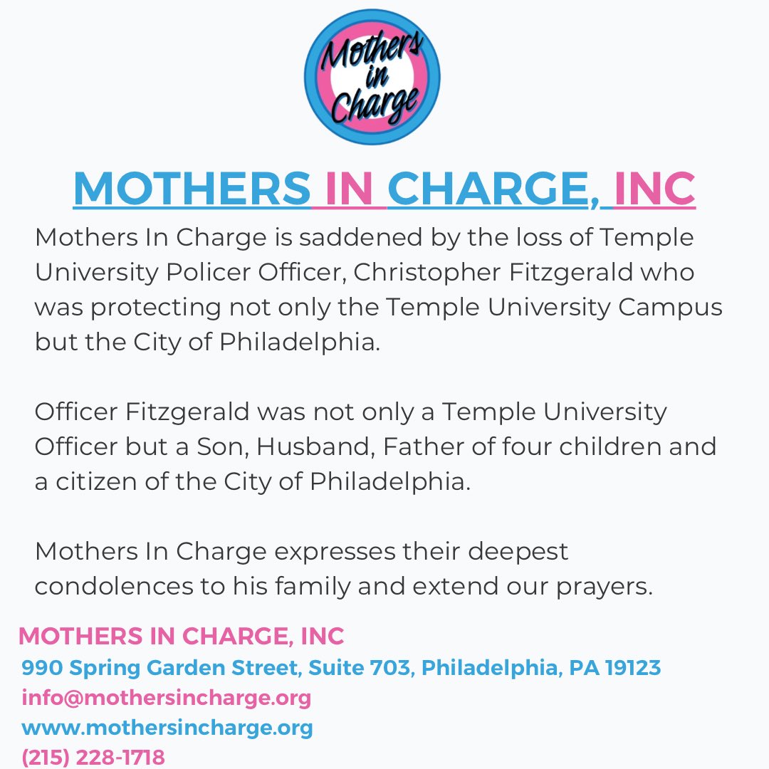 Mothers In Charge, Inc. (@phillymic) on Twitter photo 