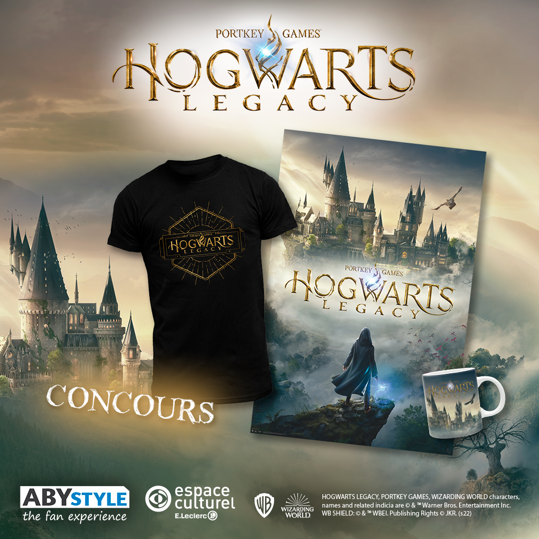 Leclerc_JV's tweet photo. Tentez de remporter des produits dérivés #HogwartsLegacy et devenez un vrai sorcier grâce à notre #concours 🧙‍♂️
TAS 03.03⏱️
3 gagnants🎁

RT + Follow @Leclerc_JV + @_ABYstyle 

Produits dérivés➡️https://t.co/ofStjDAohO
Règlement➡️https://t.co/azimhV5fdv https://t.co/bPyFoGbdNE