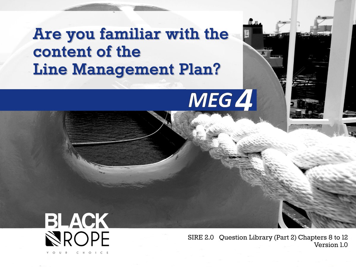 TIP OF THE WEEK 📌
Are you familiar with the content of the Line Management Plan?

More info
🔗 lnkd.in/dW69UFe9
✉️ info@blackropeco.com
📞 (+30) 210 224 1089

#mooringropes #safety #shippingindustry #maritime #maritimeindustry #safety #safemooring  #sire2 #meg4 #ocimf