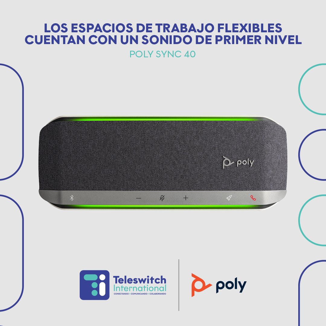 teleswitchintl's tweet photo. Unirse a las reuniones virtuales también debería ser rápido. Con el #PolySync40
✅ Para información adicional de esta y más soluciones, visita ya nuestra web: https://t.co/viUEOGRrye
#TeleswitchInternational #Poly #Polycom #HP #Studio #Call #UC #Zoom #TrabajoHíbrido https://t.co/zhyqSnhYBI