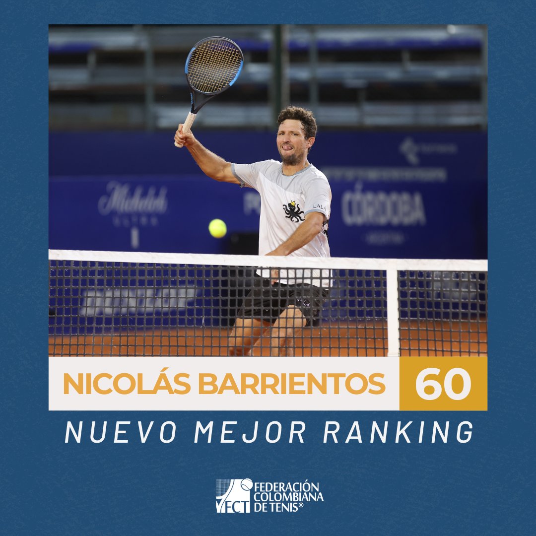 📈 Luego de una buena semana en Buenos Aires, llega la mejor clasificación para Nicolás Barrientos en el dobles de la ATP 

#SomosTenisColombiano 🇨🇴