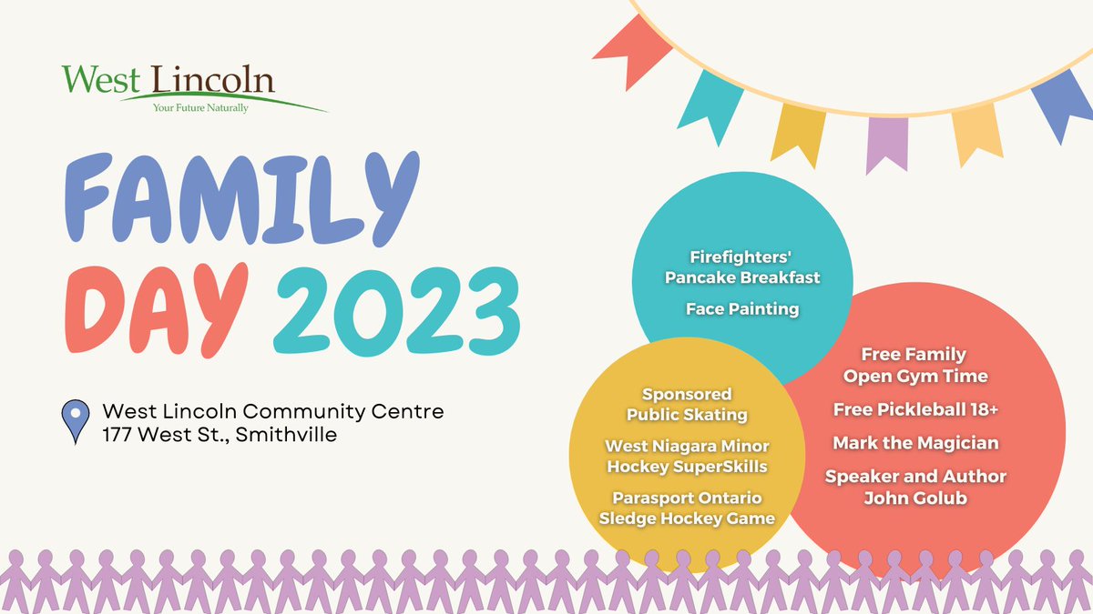 TWPWestLincoln's tweet photo. Today's the day! #WestLincoln's big Family Day event is kicking off right now with the @WestLincolnFire Pancake Breakfast.

Join us at the West Lincoln Community Centre for a fun-filled day of events!

Find the full schedule of activities at https://t.co/nFcBsdbT3l https://t.co/YmAbakTaXv