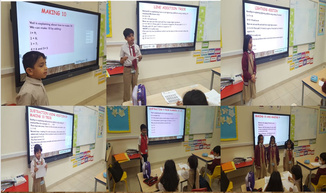 SelvanayakiG's tweet photo. 'Joy of learning should be one of the most fundamental outcome'- could be seen #PACTShowcase2023 @gemsnms_alkhail @Grade-1&2 today showcased their learning during Vedic Math @Susanna_Porob @Fatima_Martin @NmsPact https://t.co/iEDZFqqBeP
