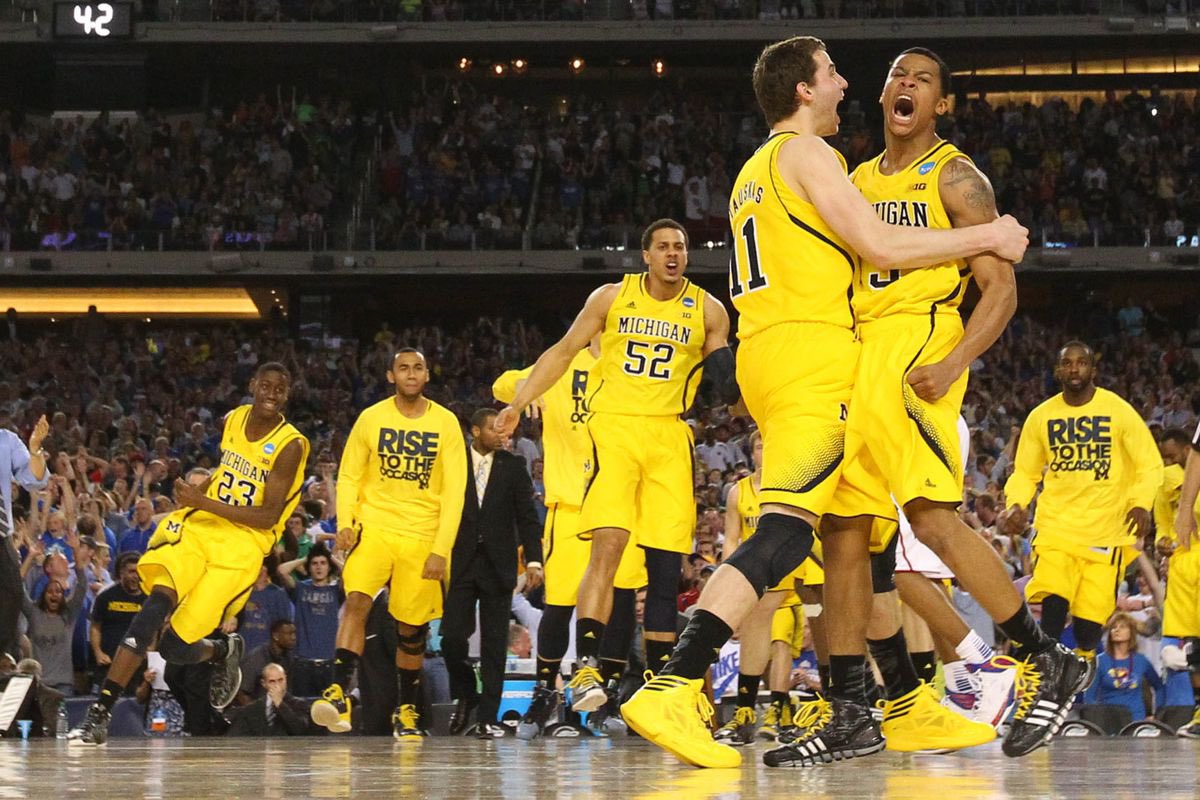 bluebyninety's tweet photo. It's wild that the 2013 Michigan Basketball run was 10 years ago. Feels like just yesterday. Where were you when Trey made the shot? https://t.co/2tjfD8WrGx