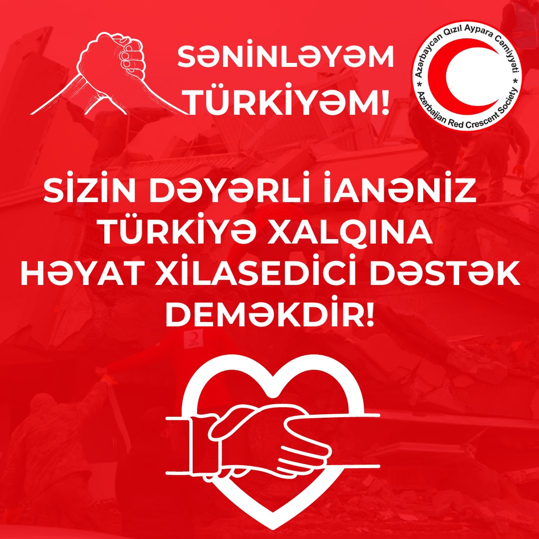 AzRedCrescent's tweet photo. 👇 Yardım İAƏNƏLƏRİNİZİ aşağıdakı formada edə bilərsiniz: 👇
💻 Onlayn #İANƏ: https://t.co/aNLH2uZOEV
✉️ #SMS : Azercell abunəçiləri 8116 nömrəsinə İANƏ etmək istədiyi məbləği yazaraq.
💻 Onlayn cüzdan: https://t.co/Sc6KlVf5w3
💻 Ödəmə terminalları: #Milliön, #emanat https://t.co/H4rrLsEPfL