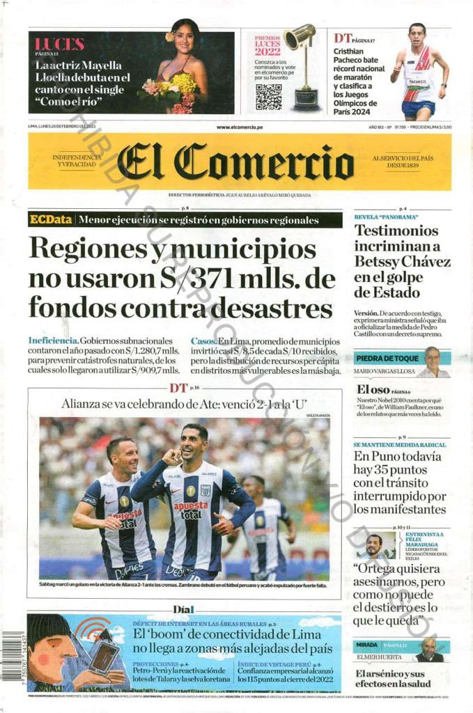 No podemos permitir hoy la ineficiencia que acompaña a la corrupción en los gobiernos locales y regionales , ya nos paso en la pandemia del covid - 19  , no se puede repetir lo mismo y continuar viendo como si nada pasará <a href="/ContraloriaPeru/">Contraloría del Perú</a> <a href="/pcmperu/">Consejo de Ministros</a> <a href="/FiscaliaPeru/">Ministerio Público</a> <a href="/pcmperu/">Consejo de Ministros</a>