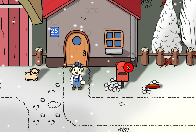 FarmtasticGame's tweet photo. It's Winter here, so not much happens now. There might be something interesting in one of unread letters though...

#WorkinProgress
#FarmtasticLife
#GameMaker

[screen contains some placeholders] https://t.co/mKJrDDalvf