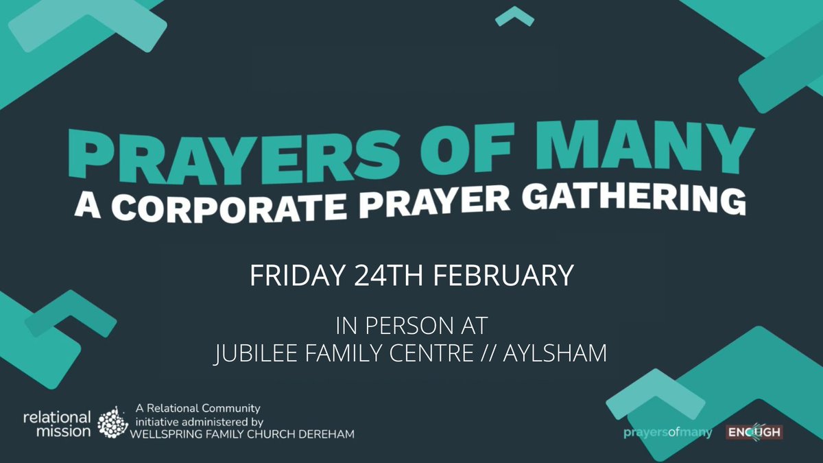 jonbeardon's tweet photo. On Friday eve it's PRAYERS OF MANY.
If your church is part of Our Relational Mission Community then please can I urge you to book in to attend in person or via Zoom.
https://t.co/fZn8HXD5p4
Amongst other items, we shall be praying for a move of God amongst young adults. https://t.co/kpGIPXtrDu