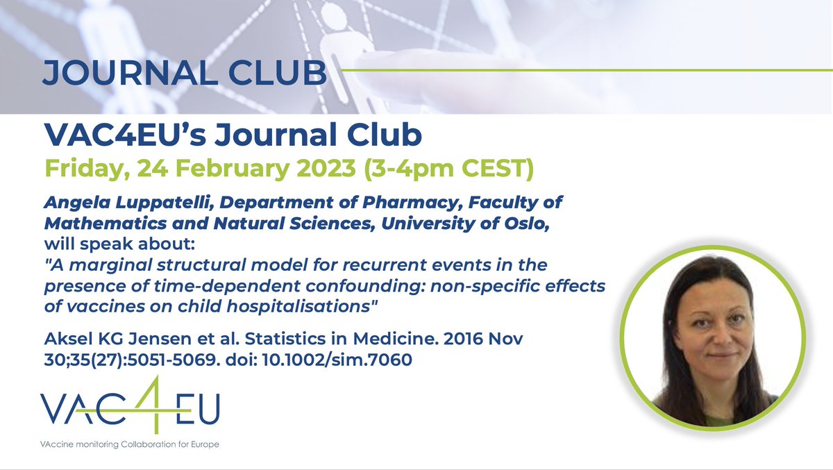 This Friday we welcome Angela Luppatelli from the University of Oslo in our Journal Club.

Don't miss it -&gt;tinyurl.com/4e7eyxkj