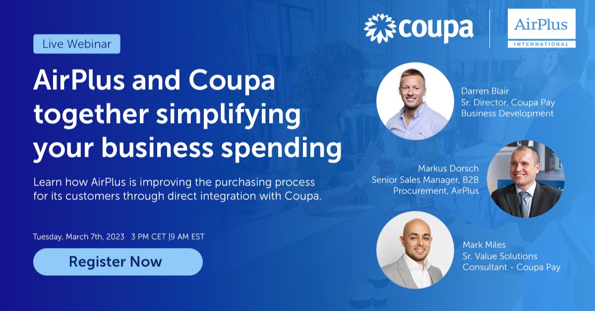 mvk_keulen's tweet photo. Join @Coupa and @Airplus's webinar to learn how using virtual cards helped customers streamline and centralize spend across procurement purchases. #CoupaPay #virtualcards #b2bpayments https://t.co/kcIAu01ZlV