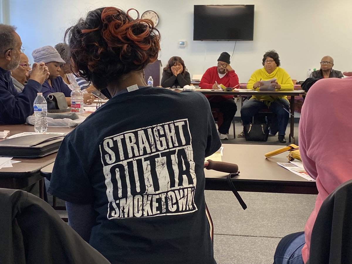 batescdc's tweet photo. Yesterday was a highly productive meeting with the community at the Smoketown Originals. 

#communityVoiceMatters
#WeAreSmoketown https://t.co/mWhqondY1U