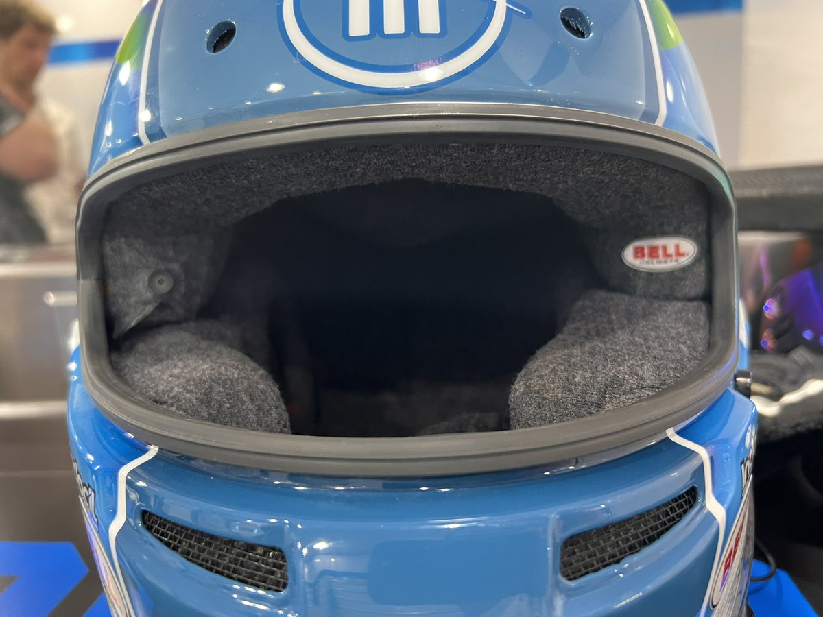 Entsportmedia's tweet photo. The collaboration for #RacingForceGroup’s “Driver’s Eye” camera & @Broadcast_Sprts @BellRacingHQ #zeronoisedevices wouldn’t have happened without Phil Surgen, @RossChastain, @johnklax, @ChaseBriscoe_14, @james_small @MartinTruex_Jr willing to try it and @AdventHealth @Mahindra_USA @BassProShops sponsoring the broadcast in-car camera.  THANK YOU!