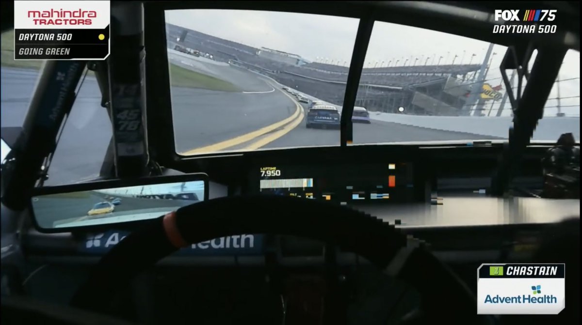 Entsportmedia's tweet photo. The collaboration for #RacingForceGroup’s “Driver’s Eye” camera & @Broadcast_Sprts @BellRacingHQ #zeronoisedevices wouldn’t have happened without Phil Surgen, @RossChastain, @johnklax, @ChaseBriscoe_14, @james_small @MartinTruex_Jr willing to try it and @AdventHealth @Mahindra_USA @BassProShops sponsoring the broadcast in-car camera.  THANK YOU!