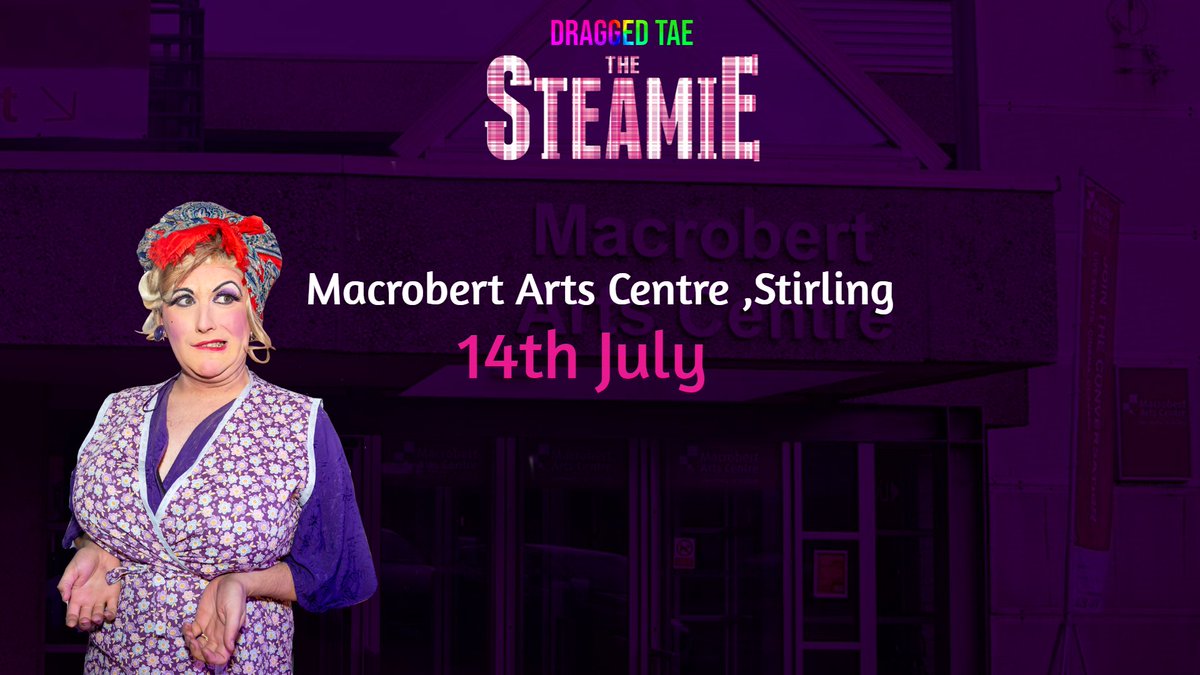 📢 NOW ON SALE 📢

Dragged Tae The Steamie, the official authorised Drag adaptation of The Steamie by Tony Roper with Songs by Dave Anderson. Not to be missed.

📍<a href="/Macrobert/">Macrobert Arts Centre</a>
🗓️Fri 14 Jul
⏰ 7.30pm 
🎟️ bit.ly/3xC3C1u