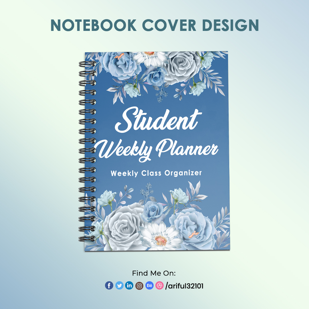 Student Weekly Planner Notebook Cover Design

#planner #studentweeklyplanner #KDPcover #plannercover #Nocontent #lowcontent #amazon #coverdesign