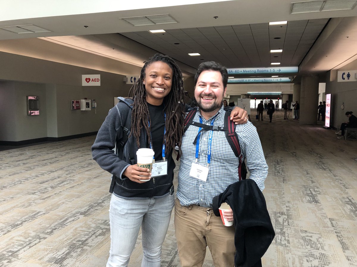 fried_lab's tweet image. Blast from the past! ⁦@DrJ_RNA⁩ and I first met in ⁦@lindaunobel⁩ 2013. At the time we said- would be cool to postdoc abroad and then come back. Decade later - seeing her at #bps2023 made my day