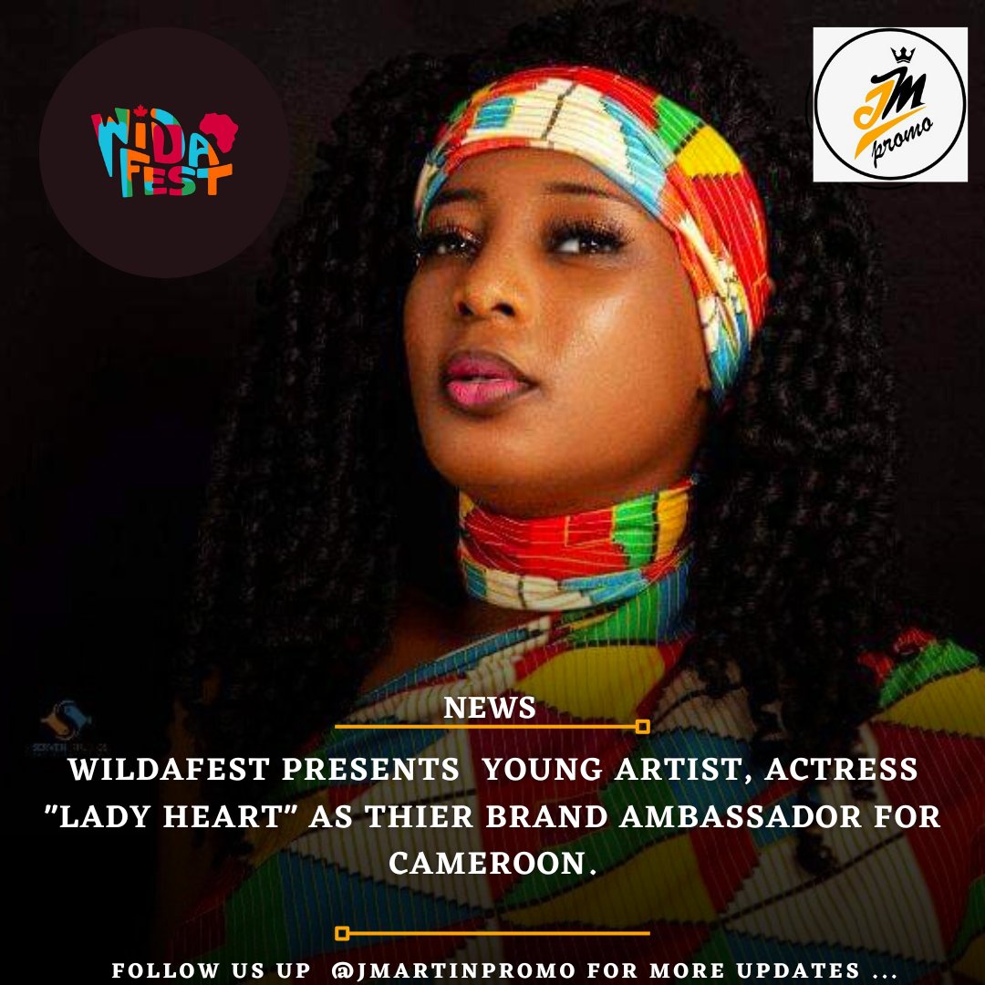 📌  𝐍𝐄𝐖𝐒

Windsor International Diaspora African festival (Widafest) empowered Cameroon Actress and artist <a href="/ladyheartarts/">LADY HEART</a> as the official brand ambassador for Cameroon. 

Registration 🖇 eventbrite.ca/e/windsor-intl…

#JMartinpromo
#Cameroon #ladyheart #widafest