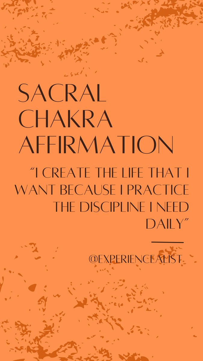 Svadhisthana Monday ✴️
#SacralChakra