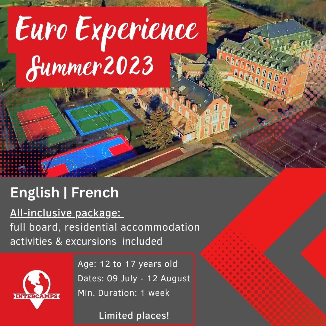Intercamps_'s tweet photo. Learn English or French in this fantastic summer centre and enjoy its perfect location to discover Europe during your stay!

Included in the programme are amazing activities and excursions so you can make the most of your experience!

 #younglearners #juniors #intled #summercamps https://t.co/h3wi5ybSzD