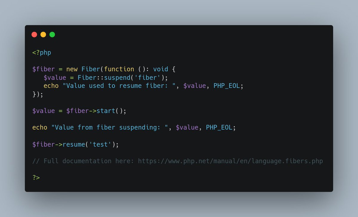 DanielSundayEf1's tweet image. Did you know:
Starting with PHP 8.2, asynchronous programming is now possible in PHP.
php.net/manual/en/lang…
#php_tips
#laravel_tips 
#laravel_101