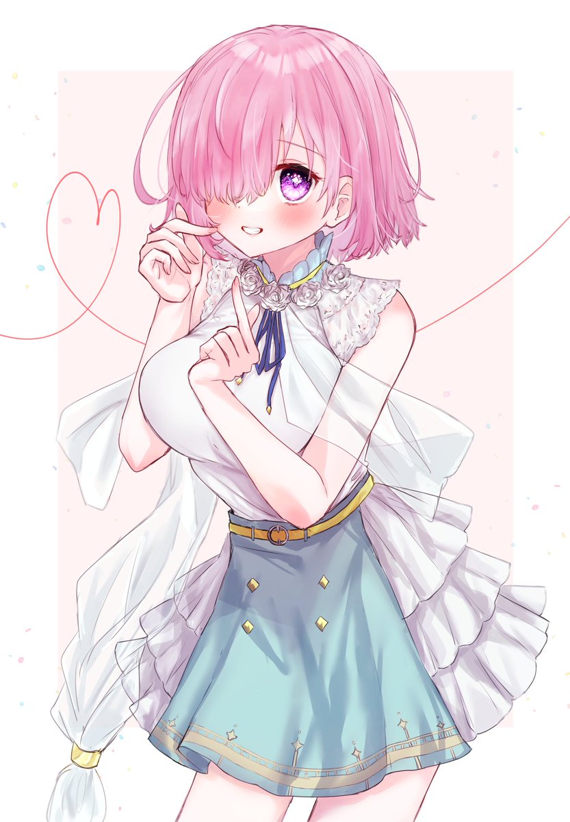 マシュ・キリエライト(Fate) 「 」|はるかっぱのイラスト