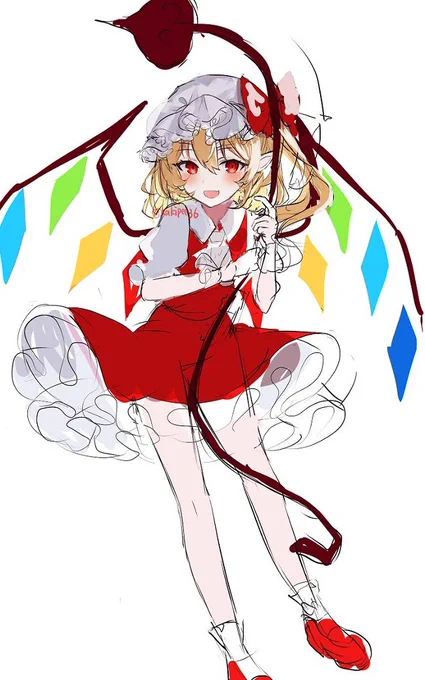 フランちゃんの立ち絵ラフ 