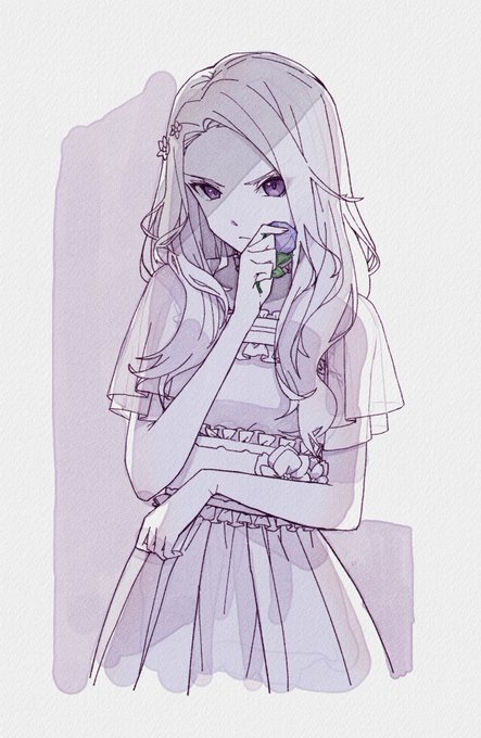 「purple theme short sleeves」 illustration images(Latest)