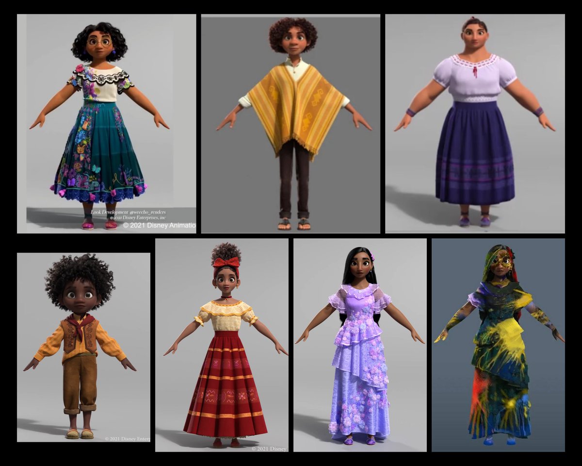 Crystal_blue_89's tweet photo. Madrigal T-pose. And we still need a HQ pic of Luisa, Camilo and Isabela's final design 🥺🤲 #Encanto #EncantoMovie #encantotwt https://t.co/S6ZDJfQxBP