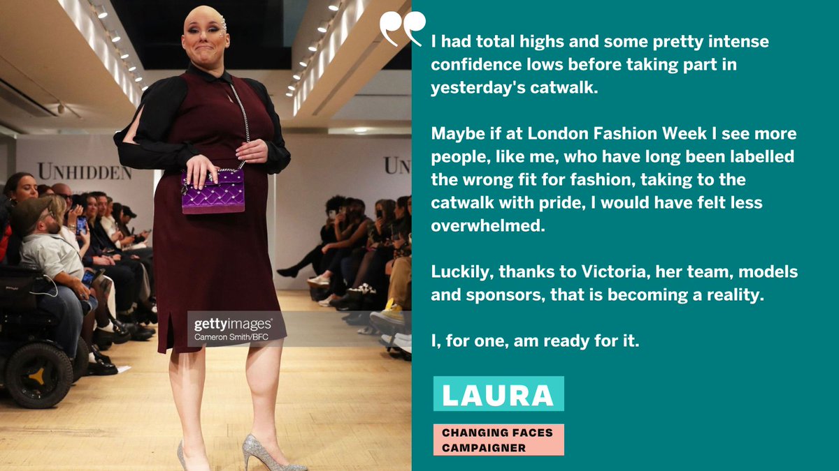 "I said yes to this opportunity because 13 year old me would never have dreamt it possible."

Did you see our campaigner, Laura, on the #LFW catwalk last week?

Today, Laura shares her rollercoaster of emotions leading up to the big event.

<a href="/ToriaUnhidden/">Victoria Jenkins</a> <a href="/UnhiddenFashion/">Unhidden</a>