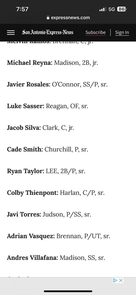 Congrats <a href="/RyanT_2005/">Ryan Taylor</a> for being a player to watch this year! Ryan won’t be the only guy this year. <a href="/leeneisd/">LEE VOLUNTEERS</a> <a href="/leevolsbooster/">LEE Athletics Booster Club</a> <a href="/crowe_55/">David Crowe</a>