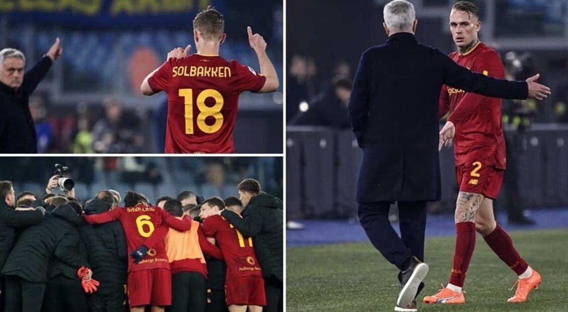 WayneinRome's tweet photo. Mourinho gave a massive presser after #RomaVerona:

"They won with incredible team spirit and a willingness to sacrifice themselves, while playing really well against Verona, whose style of play makes it very difficult to build the play against them. It was a win that... https://t.co/frlvcrGwr3
