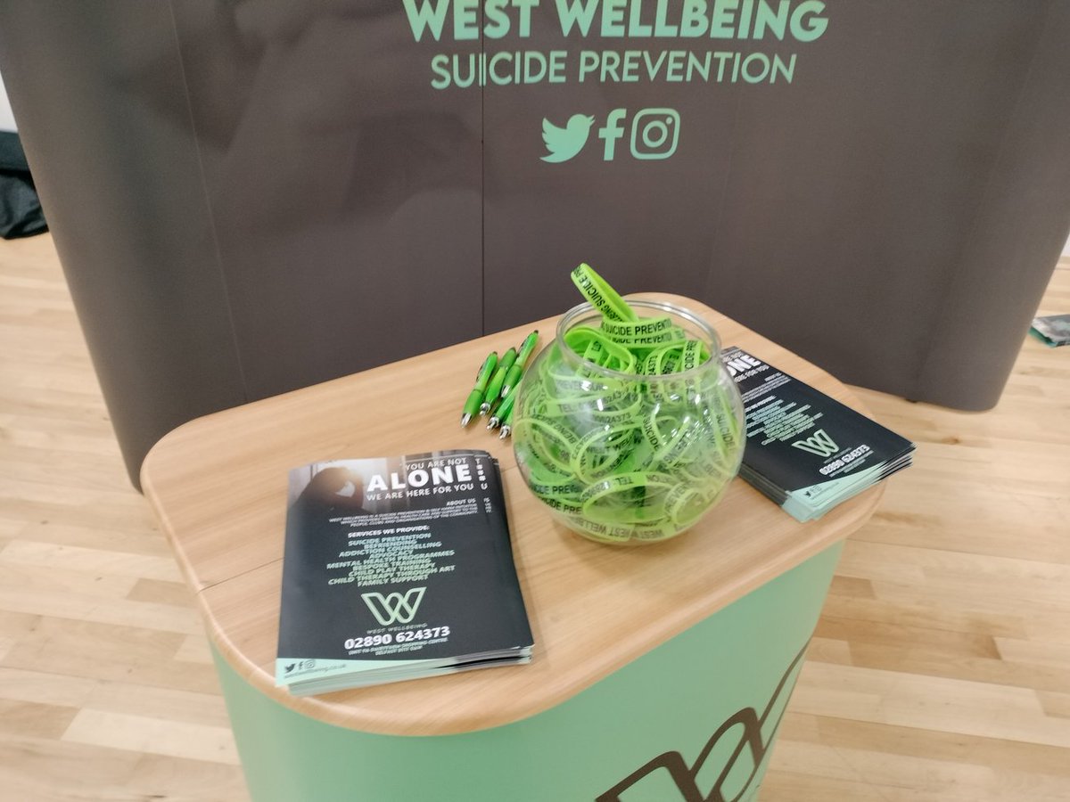 𝗪𝗘𝗦𝗧 𝗪𝗘𝗟𝗟𝗕𝗘𝗜𝗡𝗚 🎗 (@west_wellbeing) on Twitter photo All set up and good to go at the <a href="/Better_NI/">Better Belfast</a> #community #wellness day at Brook Leisure Centre 😃
Drop by and say hello!! All set up and good to go at the <a href="/Better_NI/">Better Belfast</a> #community #wellness day at Brook Leisure Centre 😃
Drop by and say hello!!