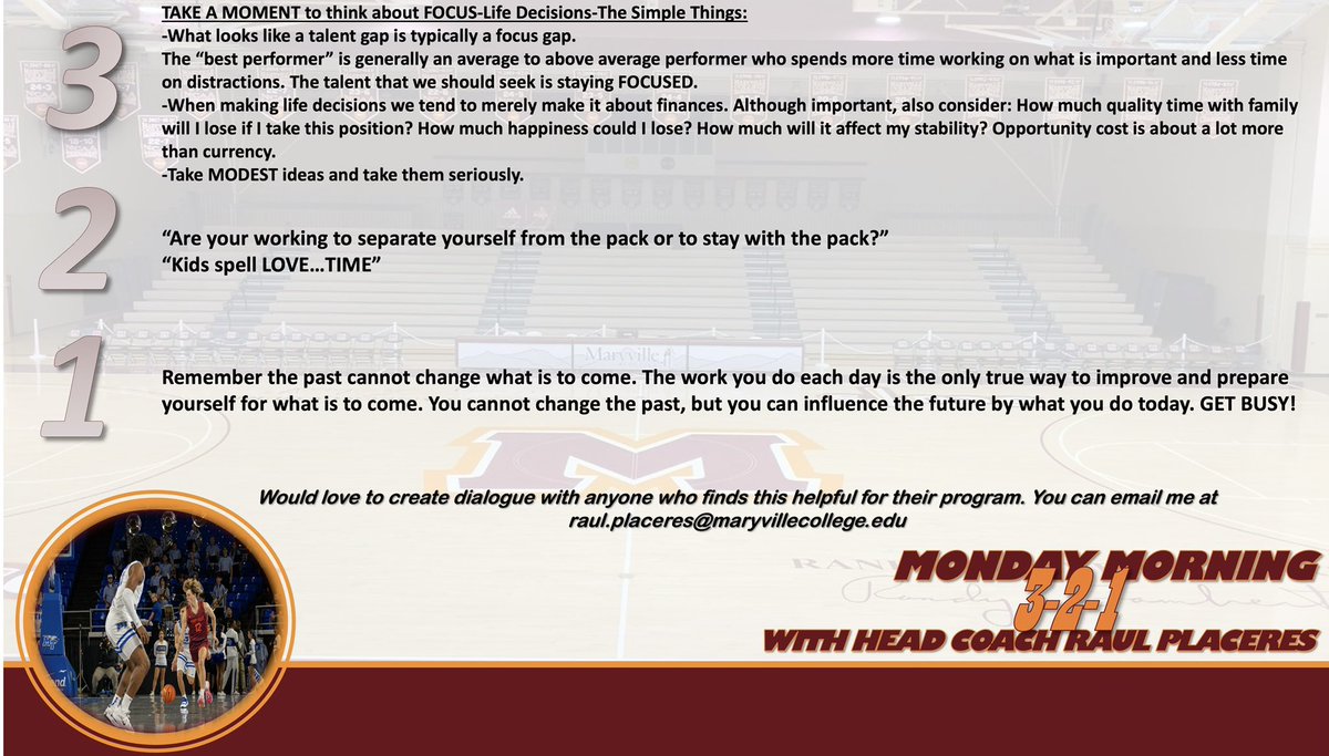 You cannot change the past, but you can influence the future by what you do today. 
🏀RepTheM🏀