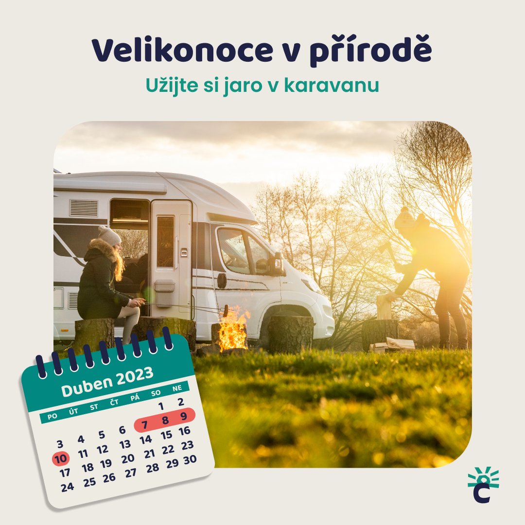 Jenom přátelské upozornění. Velikonoce už jsou za rohem a kapacity volných obytných vozů pomalu mizí.  

Včasný booking doporučuje 5/5 zaměstnanců Campiri.