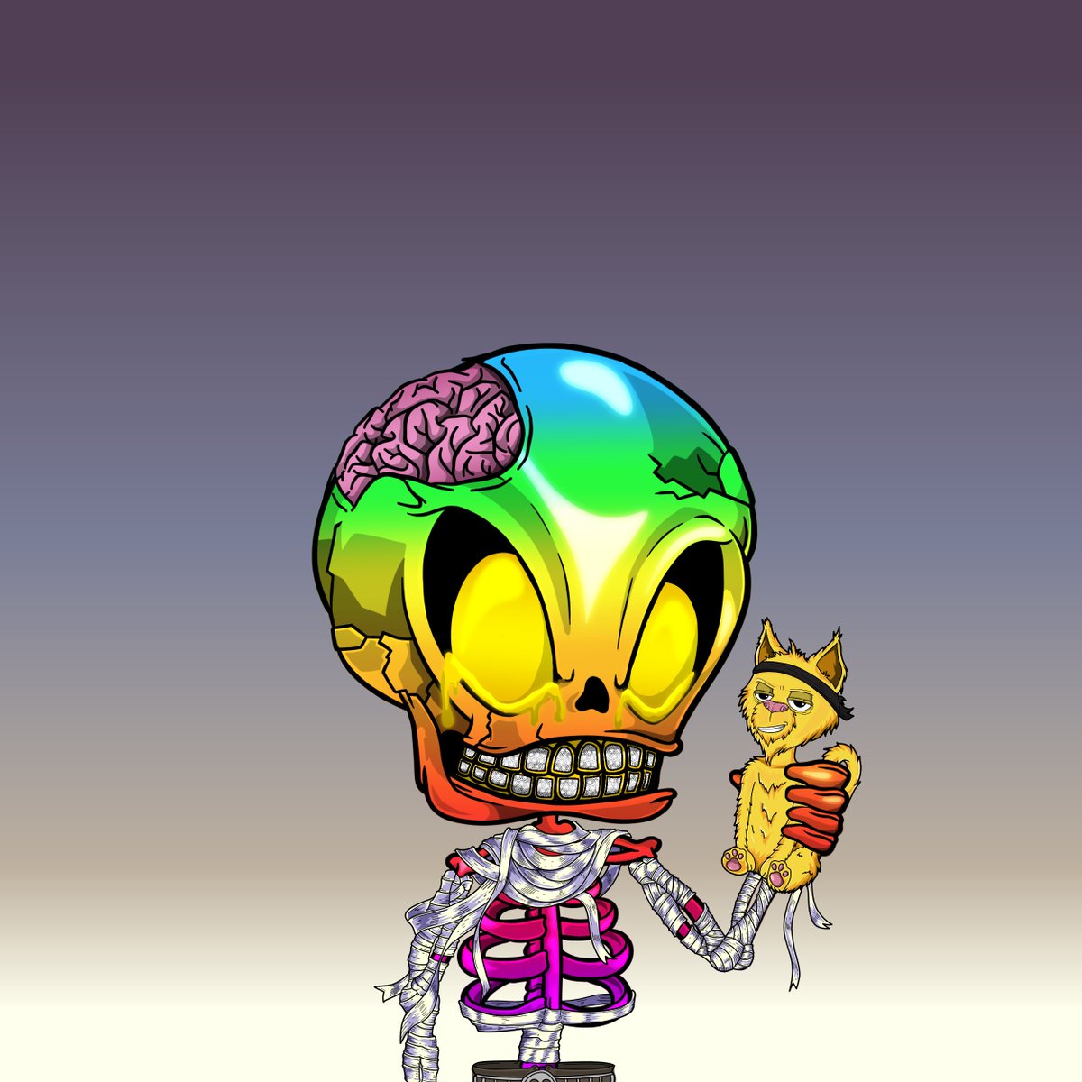 📢GIVEAWAY ALERT! A chance to win 50A. 

Coming Soon this March! Here's another sneak peek for BONE BUDDIES! #AlgoBones and his friend <a href="/TotallyAVRGCats/">TAC</a> 🔥💀☠️

To qualify
☠️ Like &amp; Retweet this post
☠️ Tag 3people

📢End of Giveaway: Feb22 - 8AM PST