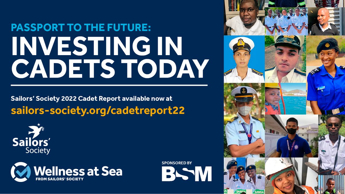 #ICYMI, discover what makes Generation Z cadets tick and how the industry can support and retain them in our new report, 'Passport to the Future: Investing in Cadets Today'.  Download free now at: sailors-society.org/cadetreport22

#Cadets #MerchantNavy #Seafarer #Shipping #CareersatSea