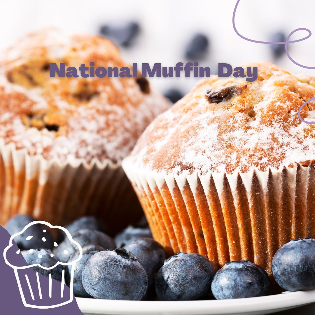 Hey! It's National Muffin Day! Enjoy one of our many muffins at The Landing today. 😊