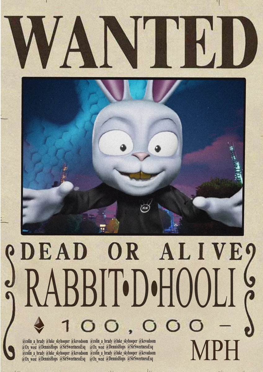 So, where in #Metaverse is Hooli? 

#mypethooligan #karrotgang #WANTED #Web3