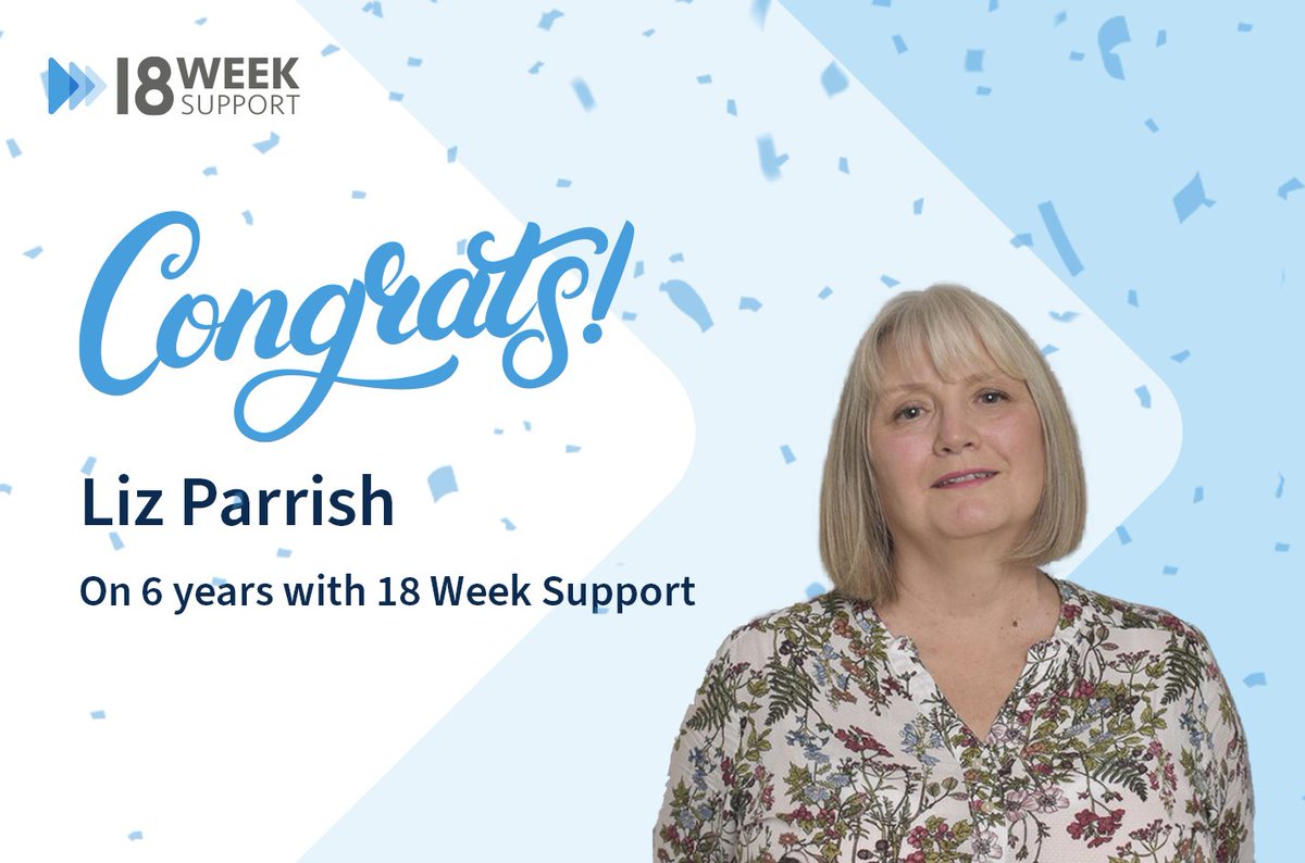 Congratulations to Liz Parrish, our Senior Lead Dermatology Nurse, on her 6-year work anniversary!

Thank you Liz for your commitment to 18 Week Support.

#colleague #dermatology #nhs