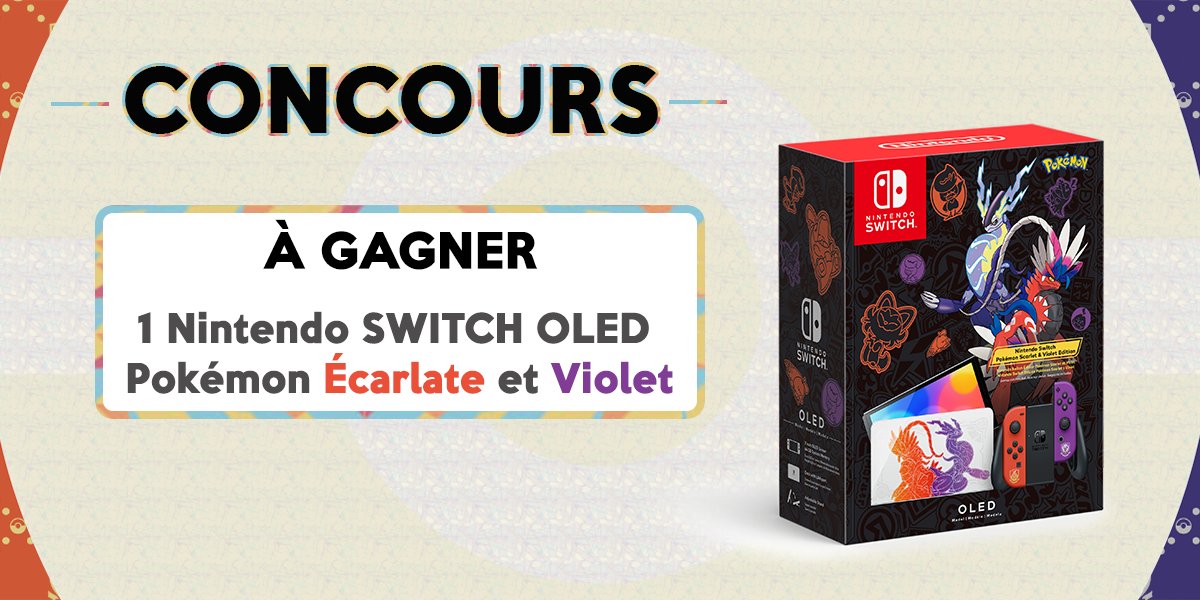 Pokekalos's tweet image. 🎁[CONCOURS]🎁

↪️Tentez de gagner une Nintendo Switch Modèle OLED Édition Pokémon Écarlate et Violet (disponible sur le My Nintendo Store français)

✅Pour participer :
- RT le tweet 
- Follow @NintendoStoreFR et @Pokekalos 

T.A.S le 27/02. Réservé à la France métropolitaine