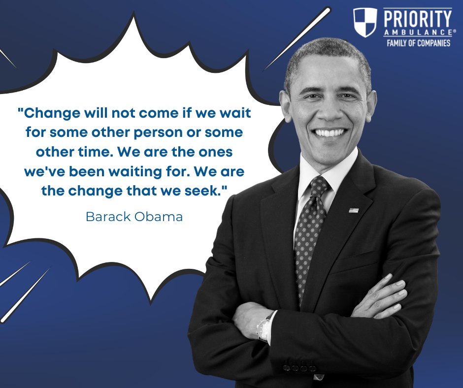 PriorityAmb's tweet image. “Change will not come if we wait for some other person or some other time. We are the ones we’ve been waiting for. We are the change that we seek.” - Barack Obama

In honor of Black History Month, we will highlight inspiring quotes from powerful black leaders past &amp;amp; present.